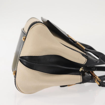 Chloe Alice Satchel Leather, BEIGE, LEATHER, Handbag