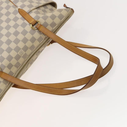 Louis Vuitton Totally Handbag Damier azur, WHITE, CANVAS, Tote bag