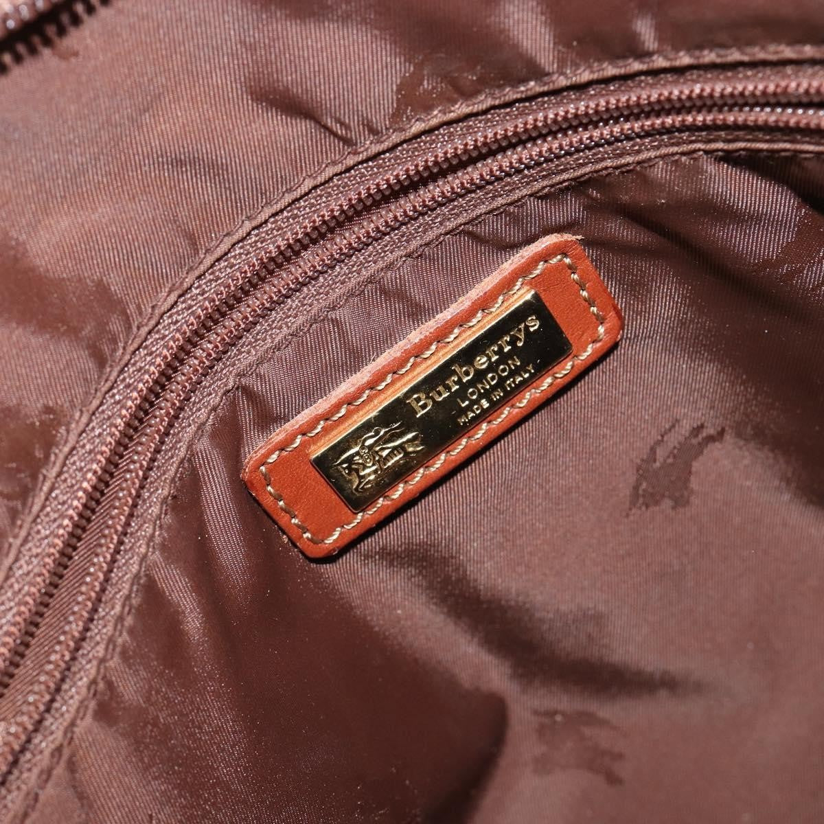 Burberry Nova Handbag Check Pattern, GREEN, PVC, Handbag