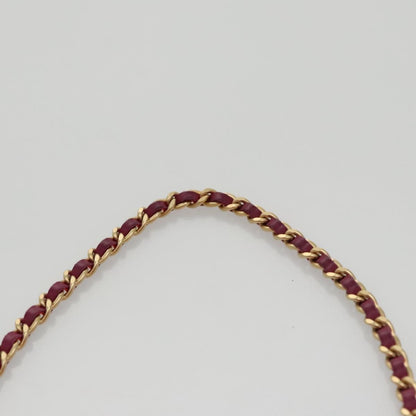 Chanel Vintage Chocolate Bar Double Side Flap Shoulder Bag Quilted Lambskin, PURPLE, LEATHER, Shoulder bag