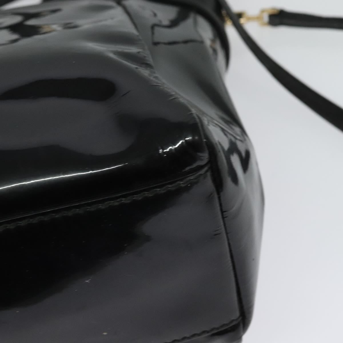 Salvatore Ferragamo Vala Handbag Patent leather, BLACK, PATENT_LEATHER, Handbag