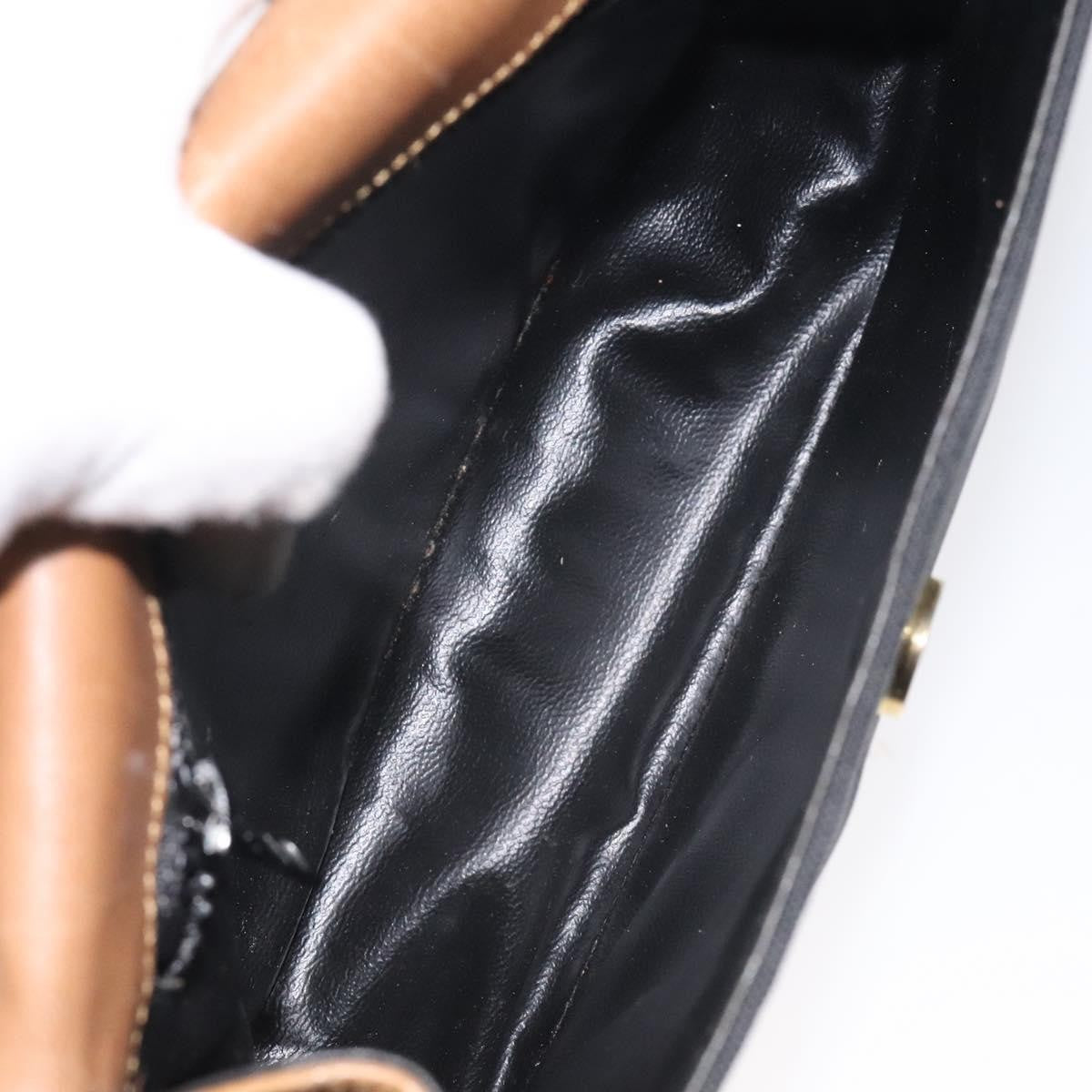 Celine Vintage Triomphe Shoulder Bag Canvas, BLACK, CANVAS, Shoulder bag