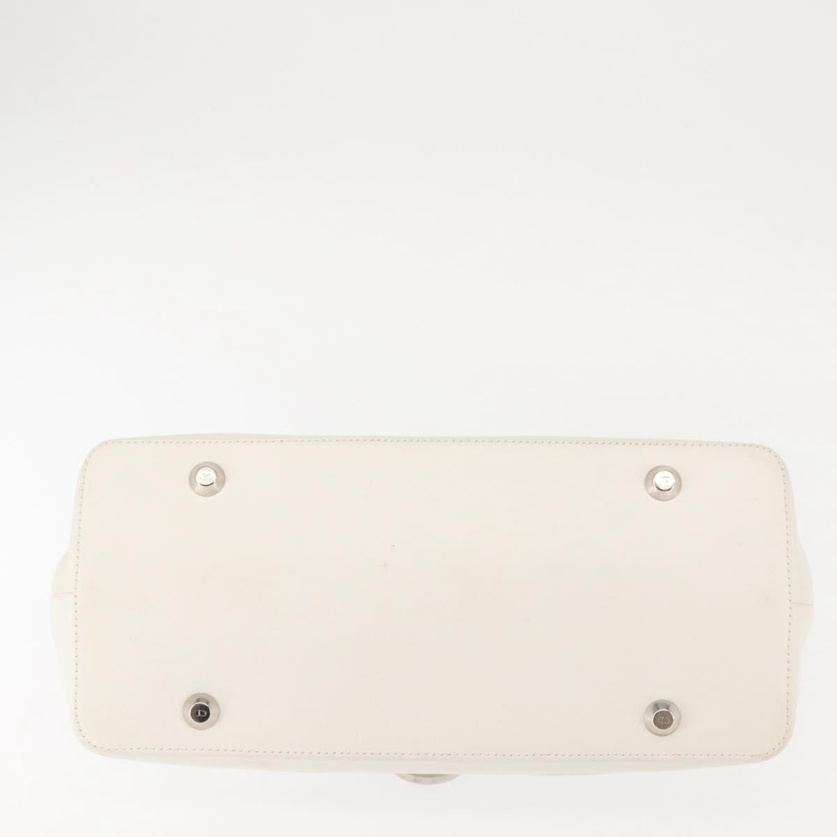 Christian Dior Vintage Handbag Leather, WHITE, LEATHER, Handbag