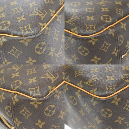 Louis Vuitton Deauville Handbag Monogram Canvas, BROWN, CANVAS, Handbag