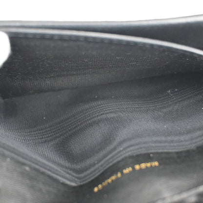 Chanel CC Bifold Wallet Quilted Caviar, BLACK, LEATHER, Wallets