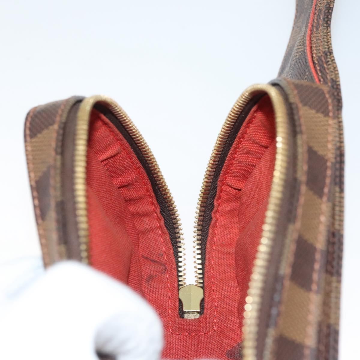 Louis Vuitton Geronimos Waist Bag Damier, BROWN, CANVAS, Shoulder bag