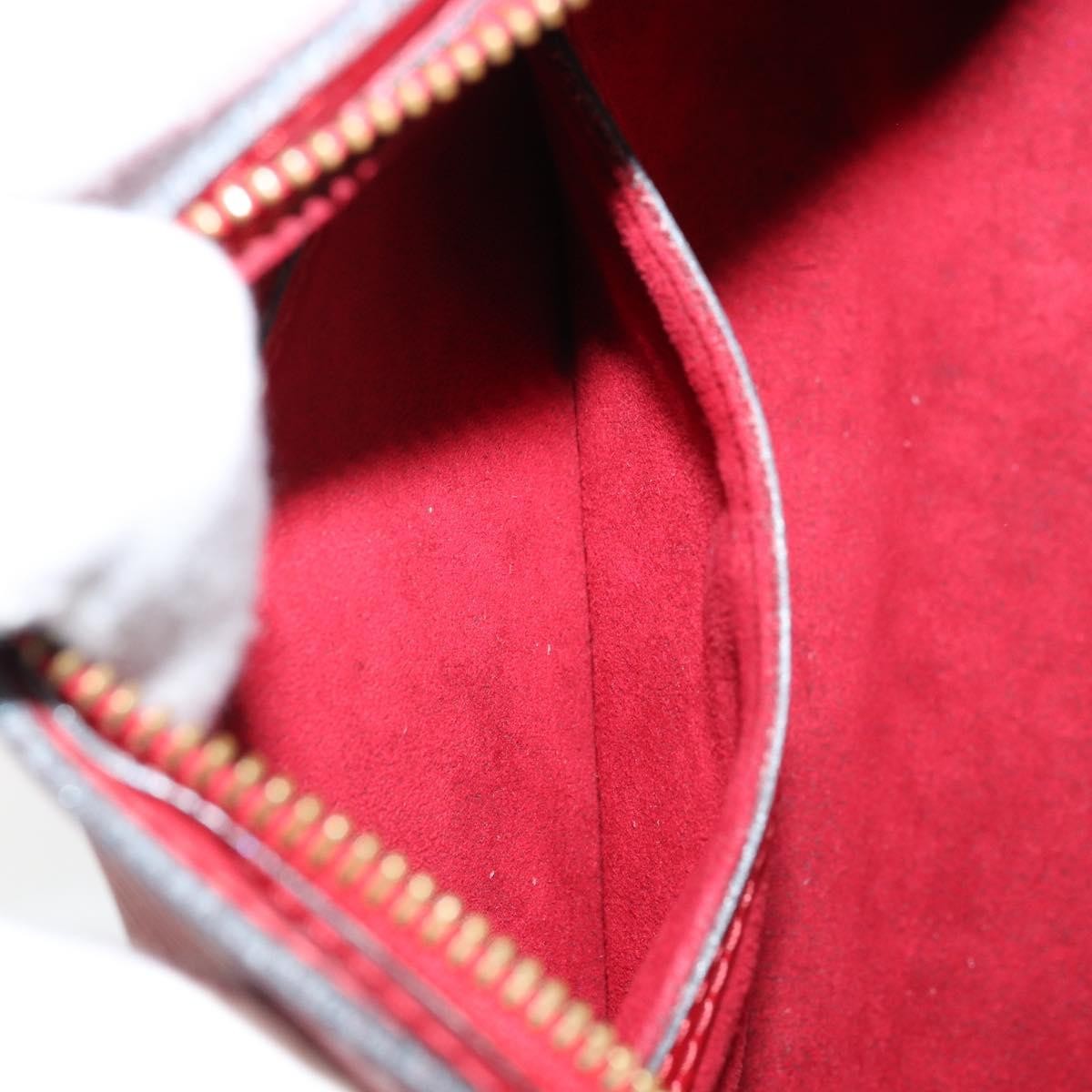 Louis Vuitton Soufflot Handbag Epi Leather, Red, Leather, Handbag