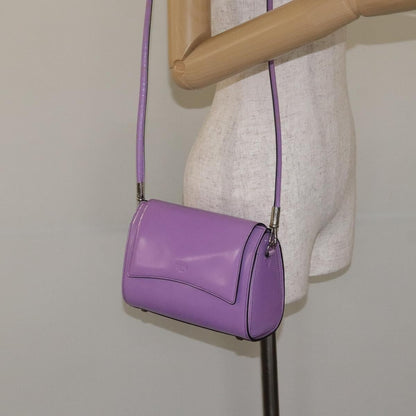 Celine Shoulder Bag Leather, PURPLE, LEATHER, Shoulder bag