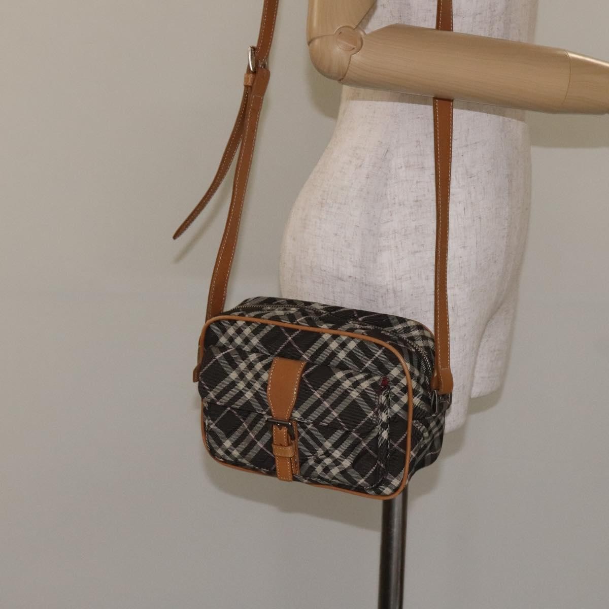 Burberry Nova Check Blue Label Nylon, BROWN, NYLON, Travel bag