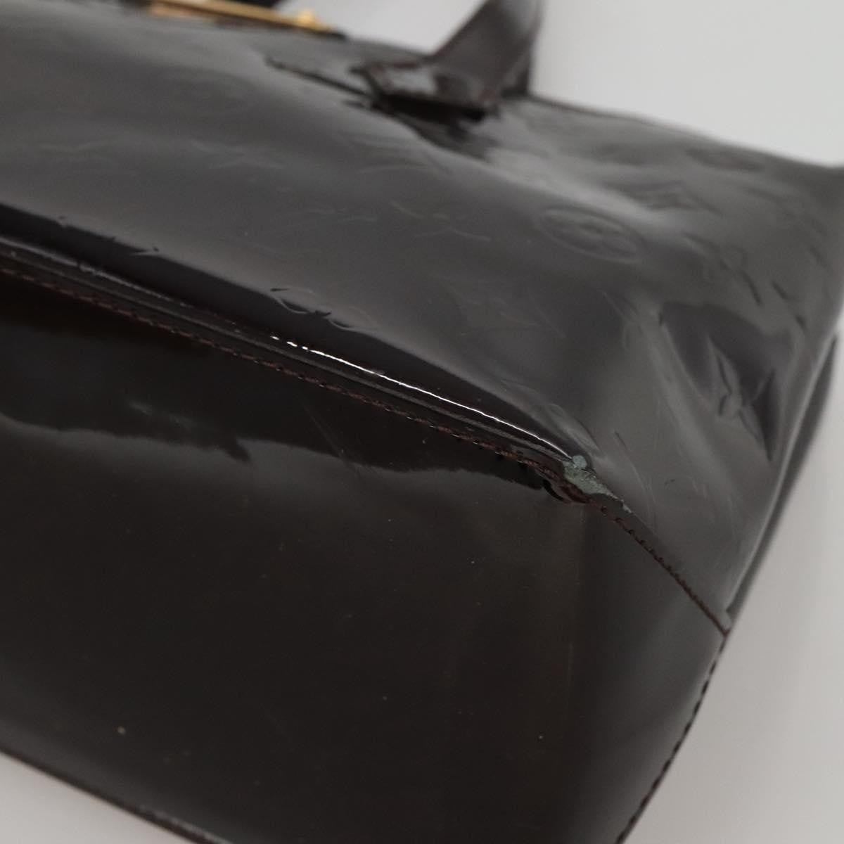 Louis Vuitton Wilshire Handbag Monogram Vernis, PURPLE, PATENT_LEATHER, Handbag