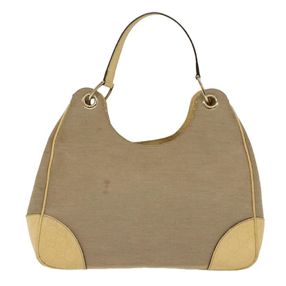 Gucci Colbert Hobo Canvas with Leather, BROWN, CANVAS, Shoulder bag