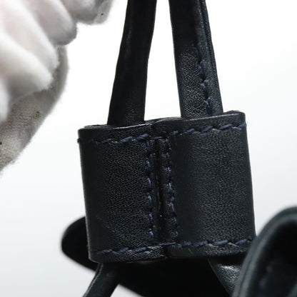 Gucci Vintage Bamboo Backpack Leather, Black, Leather, Backpack