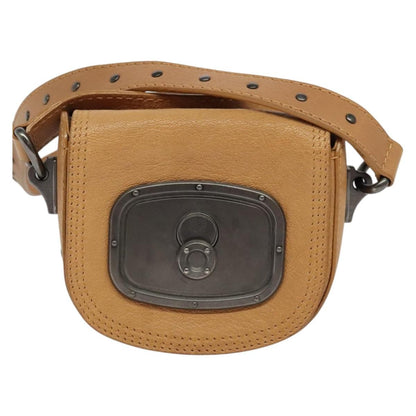 Celine Shoulder Bag Leather, BROWN, LEATHER, Shoulder bag