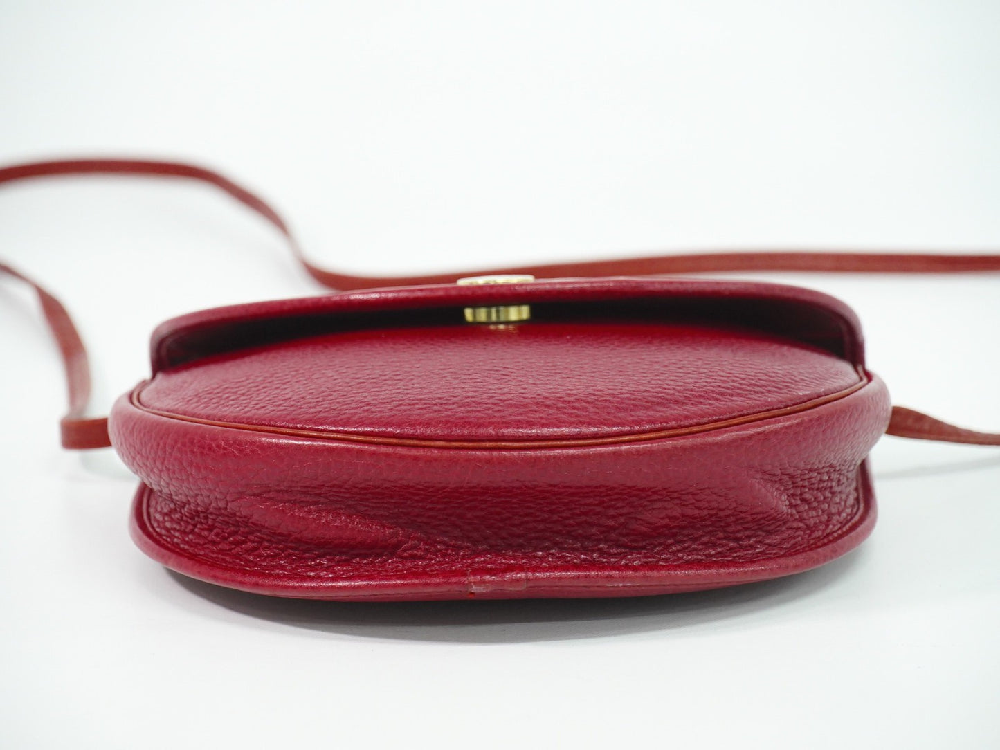 Christian Dior Vintage Shoulder Bag Leather, RED, LEATHER, Shoulder bag