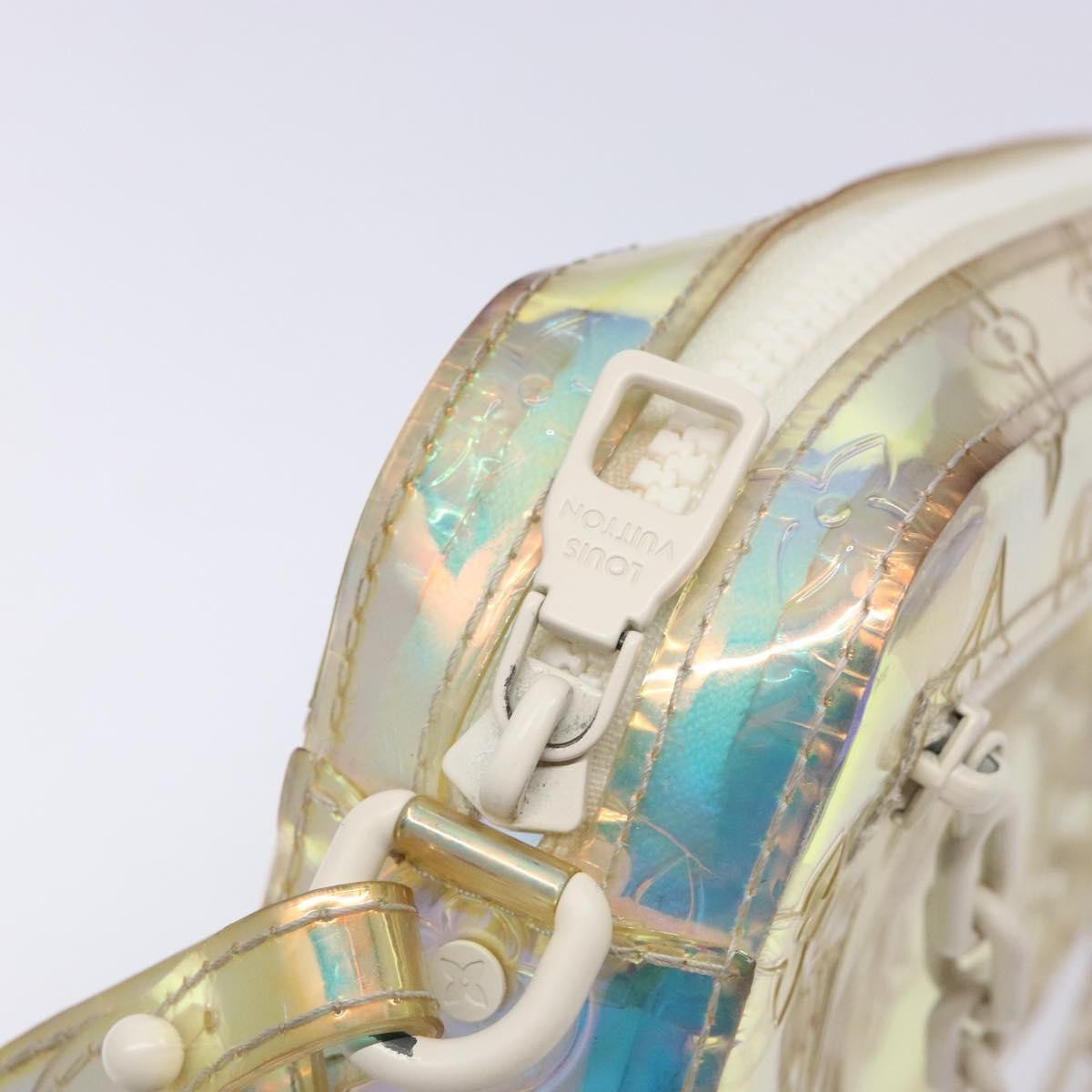 Louis Vuitton Pochette Volga Limited Edition Monogram Prism PVC, SILVER, PVC, Clutche & pouche