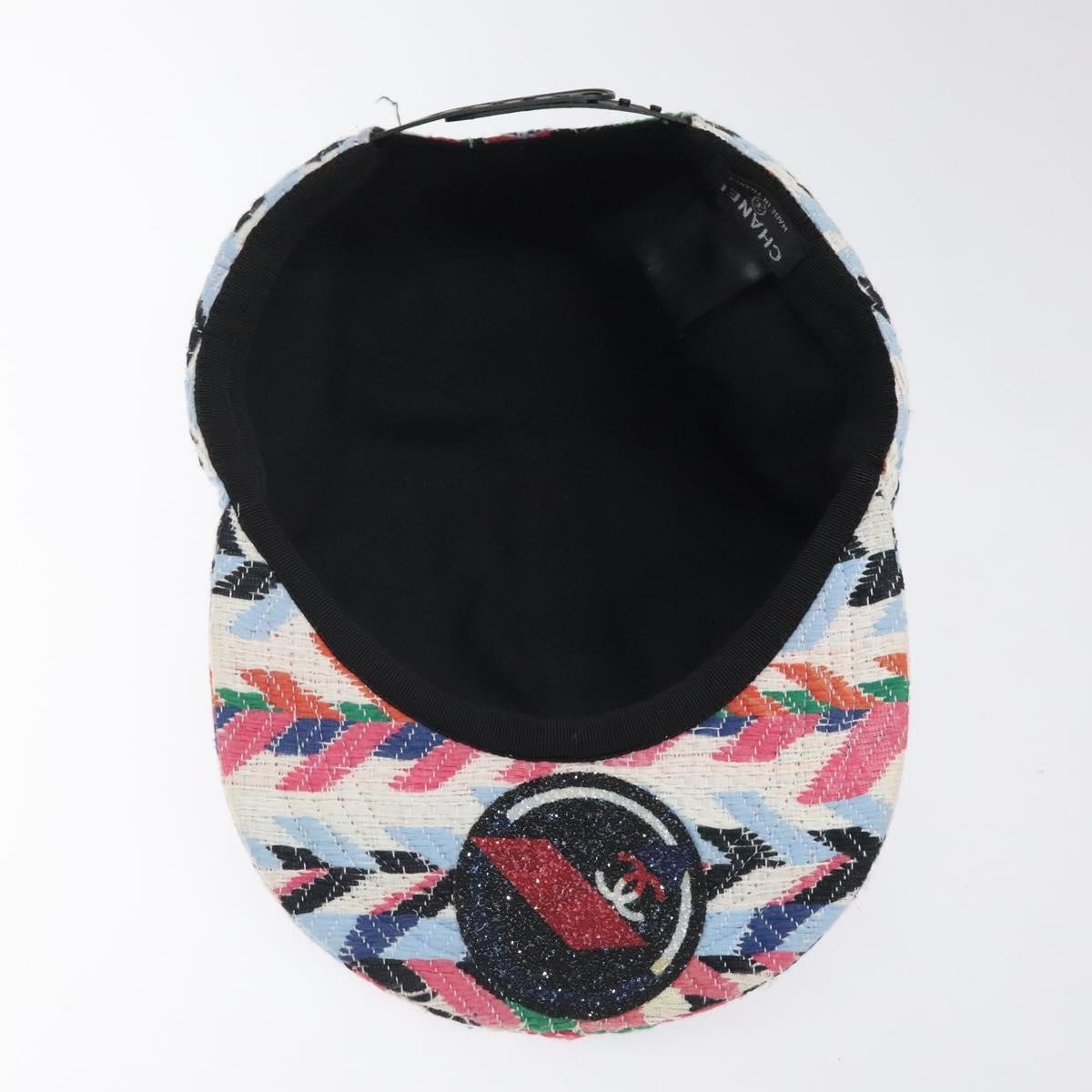 Chanel Airlines Baseball Cap Cotton, MULTICOLOUR, COTTON, Head accessory