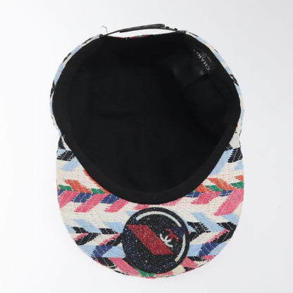 Chanel Airlines Baseball Cap Cotton, MULTICOLOUR, COTTON, Head accessory