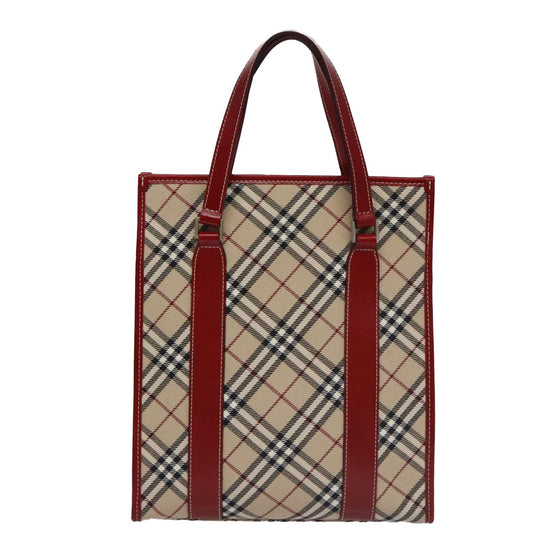 Burberry Nova Check Tote Canvas and Leather, BEIGE, CANVAS, Tote bag
