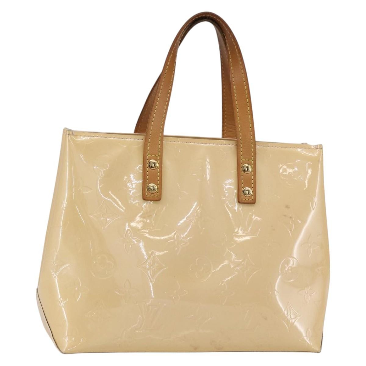 Louis Vuitton Reade Handbag Monogram Vernis, BEIGE, PATENT_LEATHER, Handbag