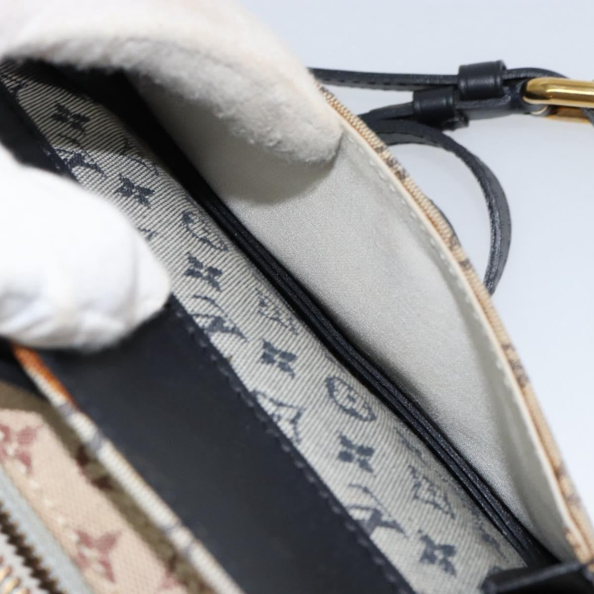 Louis Vuitton Juliette Crossbody Bag Mini Lin, BLUE, CANVAS, Shoulder bag