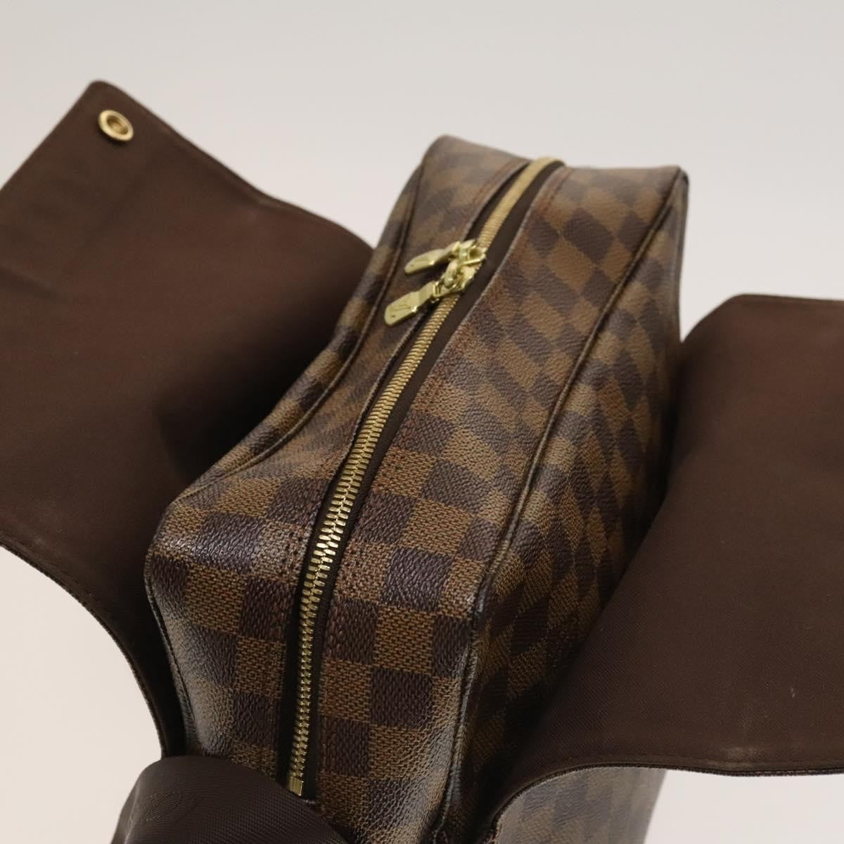 Louis Vuitton Naviglio Handbag Damier, BROWN, CANVAS, Shoulder bag