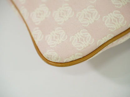 Loewe Anagram Shoulder Bag Canvas, PINK, CANVAS, Crossbody bag