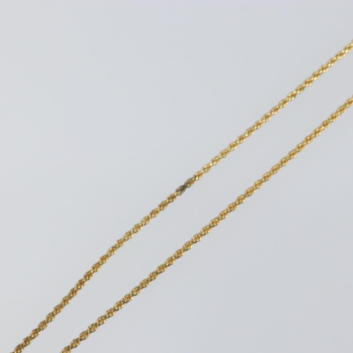 Christian Dior CD Pendant Necklace Metal, GOLD, METAL, Necklace