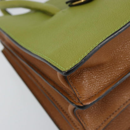 Miu Miu Madras Convertible Compartment Tote Leather, GREEN, LEATHER, Handbag