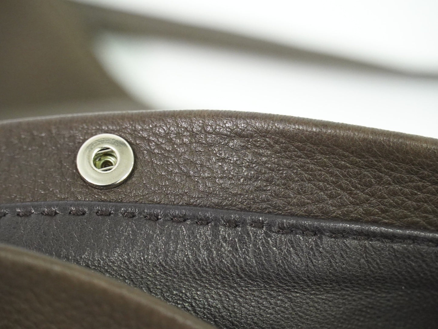 Hermes Toudou Messenger Bag Leather, BROWN, LEATHER, Crossbody bag