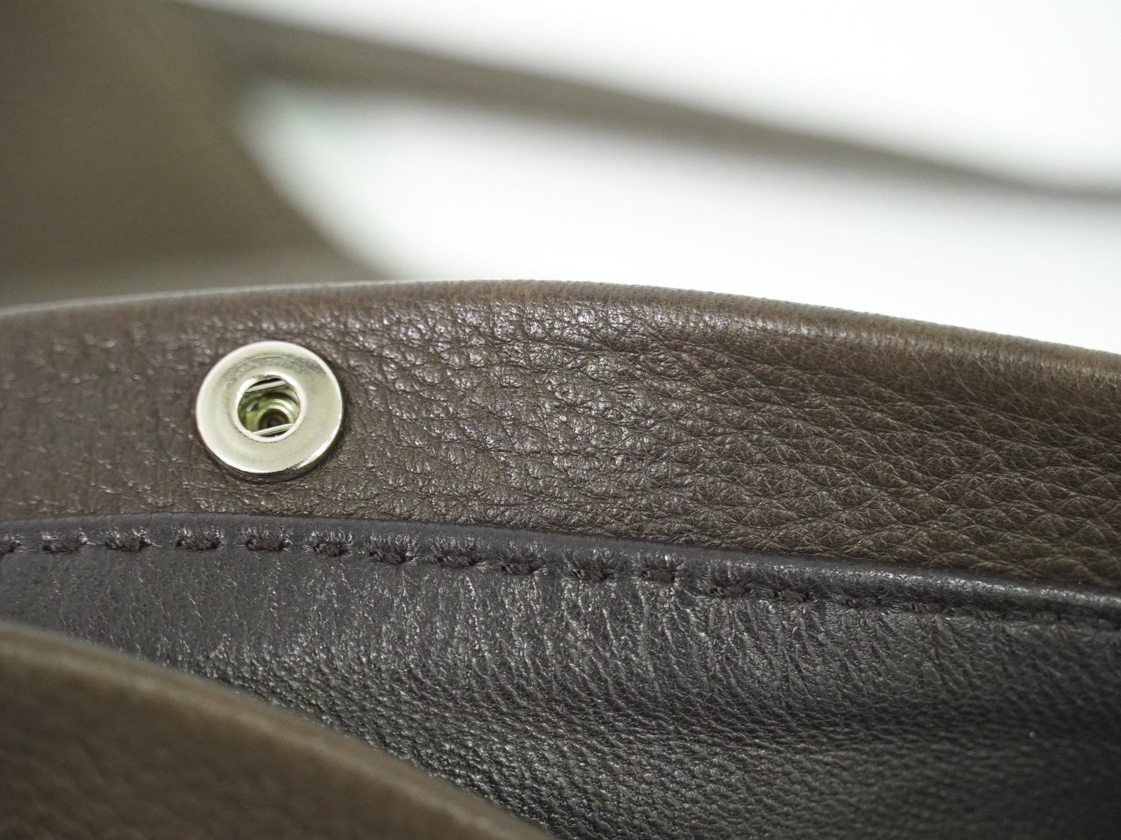 Hermes Toudou Messenger Bag Leather, BROWN, LEATHER, Crossbody bag