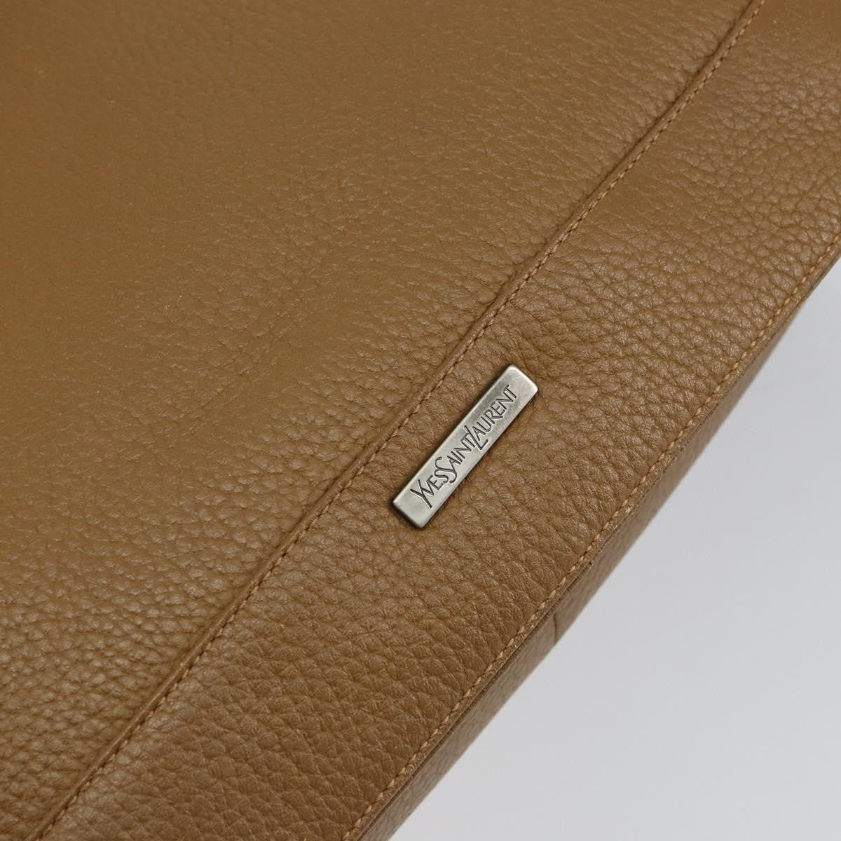 Saint Laurent Vintage Handbag Leather, BROWN, LEATHER, Handbag