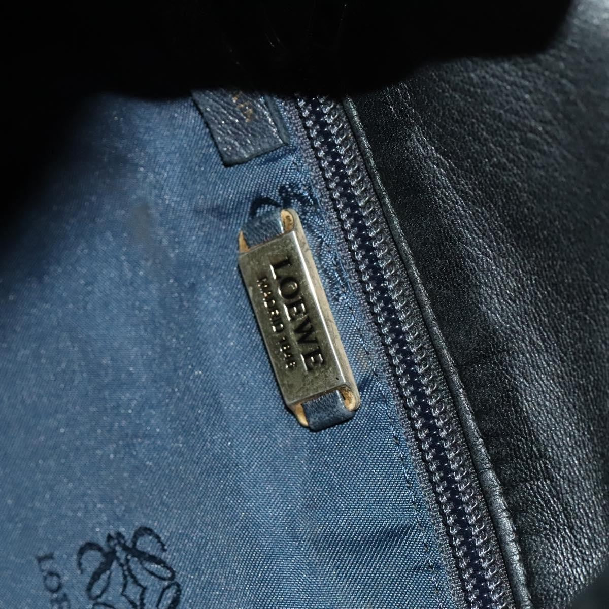 Loewe Vintage Shoulder Bag Leather, BLACK, LEATHER, Shoulder bag