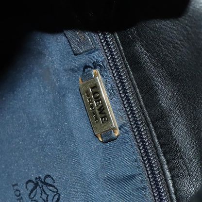 Loewe Vintage Shoulder Bag Leather, BLACK, LEATHER, Shoulder bag