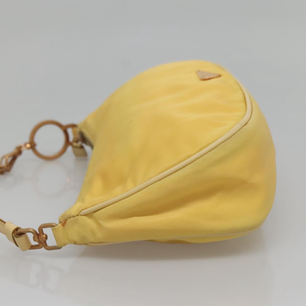 Prada Vintage Shoulder Bag Tessuto, YELLOW, NYLON, Shoulder bag