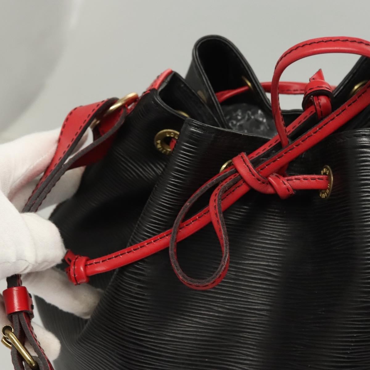 Louis Vuitton Bicolor Noe Handbag Epi Leather, Black, Leather, Shoulder Bag