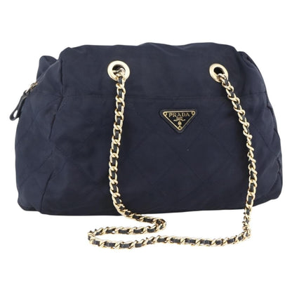 Prada Re-Edition 1995 Chain Tote Quilted Re-Nylon, NAVY, NYLON, Shoulder bag