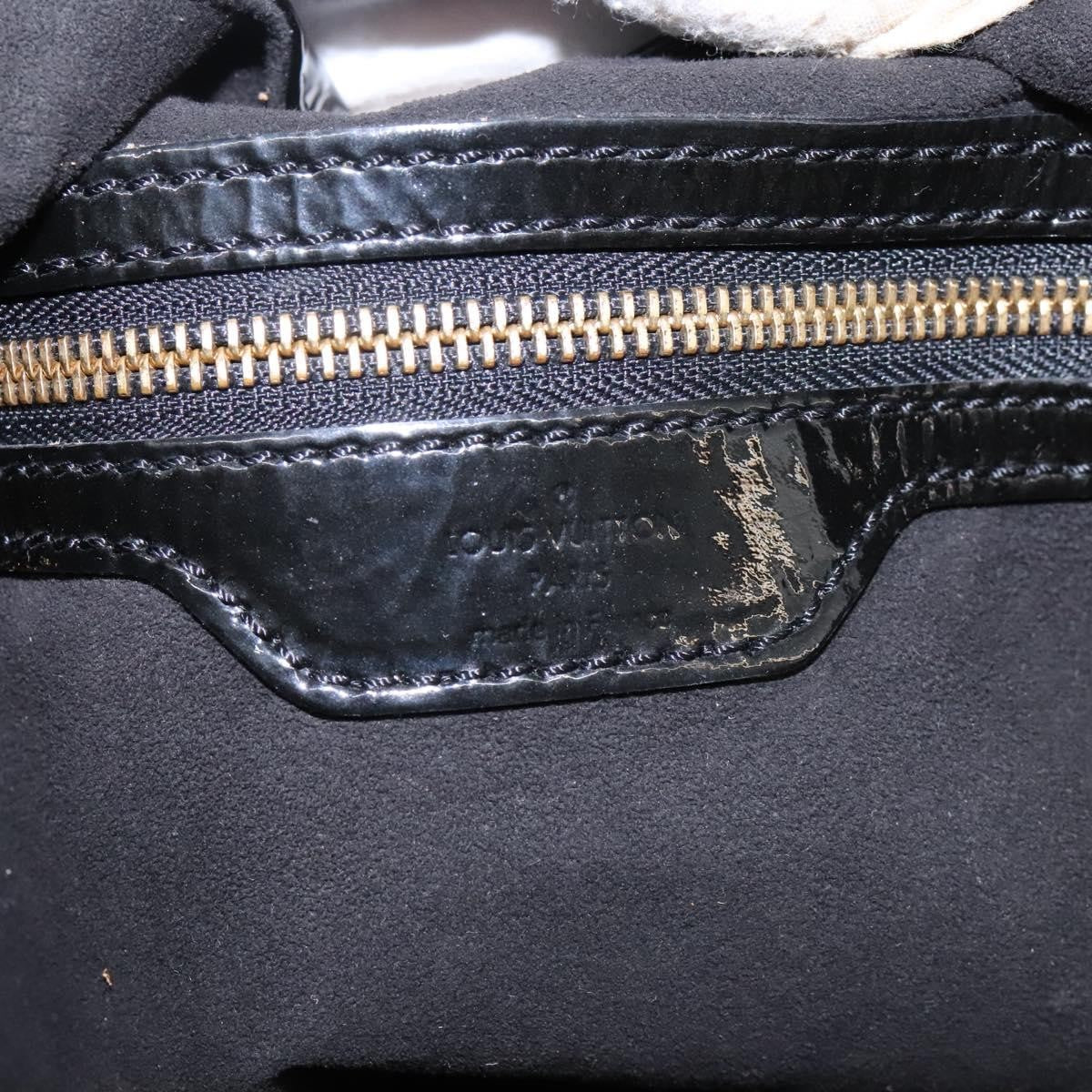 Louis Vuitton L Hobo Surya Leather, Black, Patent Leather, Handbag