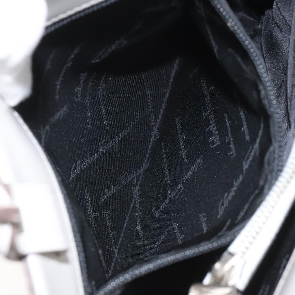 Salvatore Ferragamo Gancini Shoulder Bag Leather, BEIGE, LEATHER, Shoulder bag