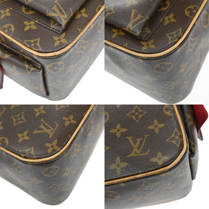 Louis Vuitton Excentri-Cite Handbag Monogram Canvas, BROWN, CANVAS, Handbag
