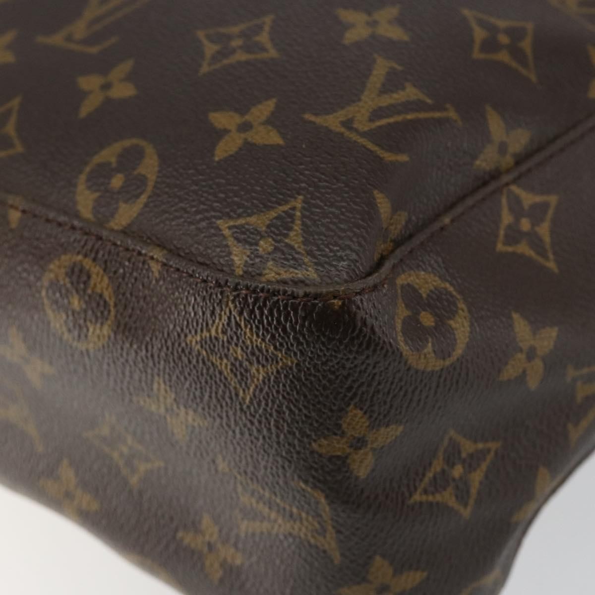 Louis Vuitton Looping Handbag Monogram Canvas, BROWN, CANVAS, Shoulder bag