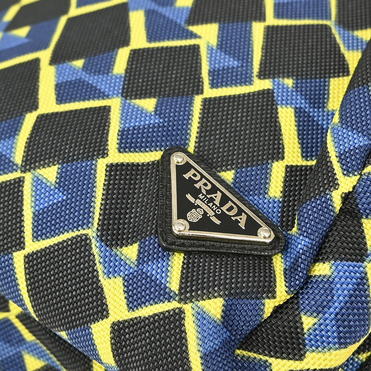 Prada Vintage Backpack Canvas, BLACK, CANVAS, Backpack