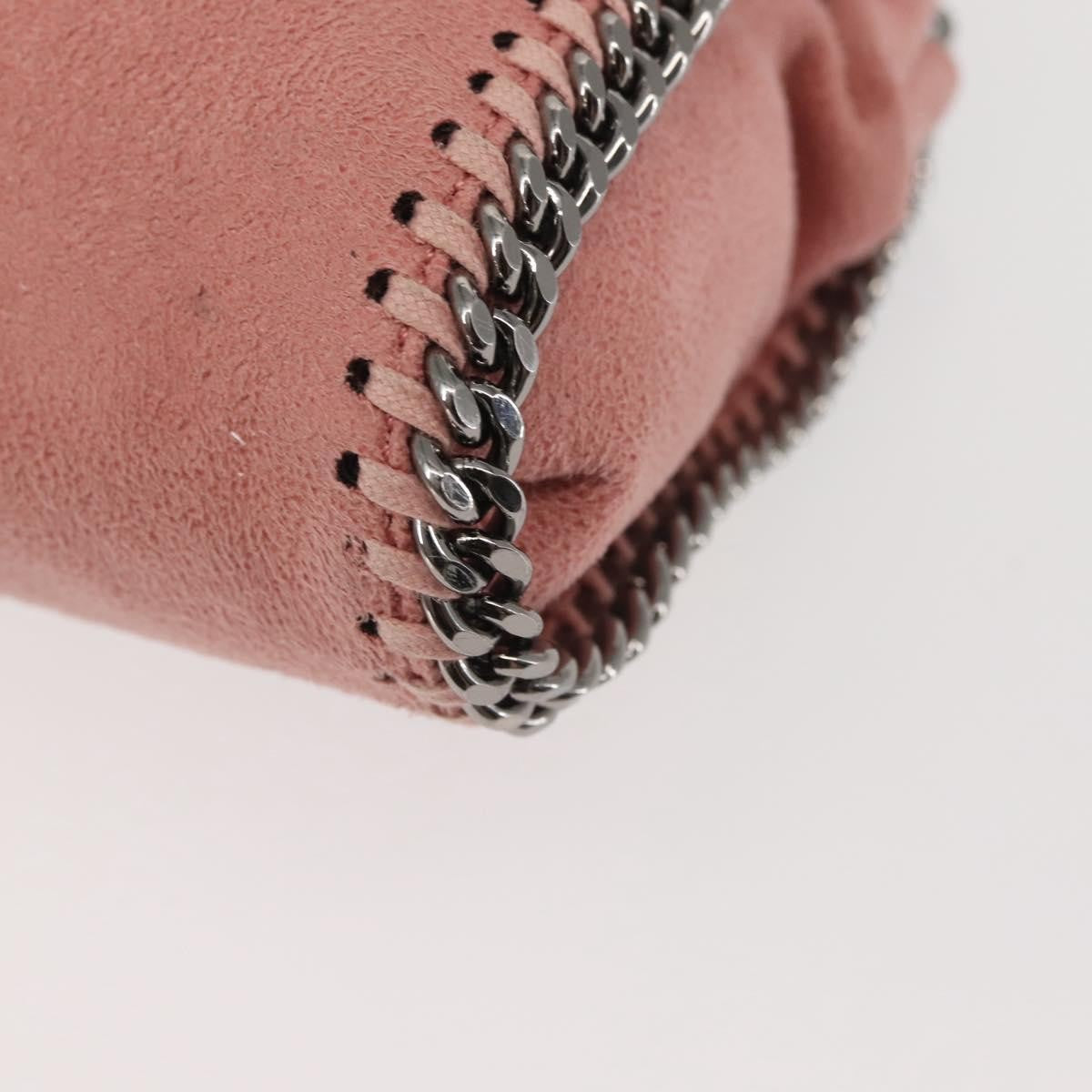 Stella McCartney Falabella Fold Over Crossbody Bag Suede, PINK, SUEDE, Crossbody bag