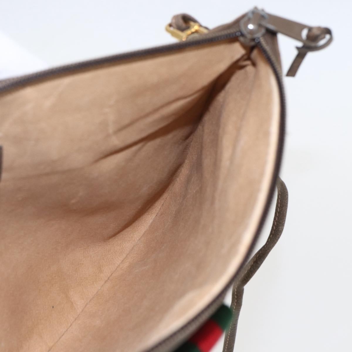 Gucci Vintage Web Crossbody Bag GG Coated Canvas, BEIGE, CANVAS, Shoulder bag