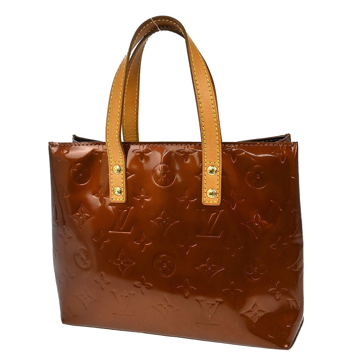 Louis Vuitton Reade Handbag Monogram Vernis, BROWN, PATENT_LEATHER, Handbag