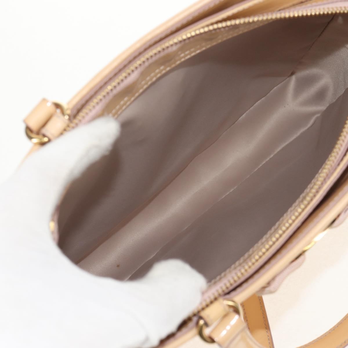 Salvatore Ferragamo Convertible Vara Bow Tote Patent Leather, BEIGE, PATENT_LEATHER, Tote bag