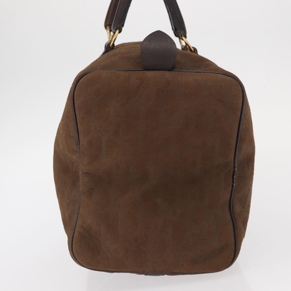 Christian Dior Vintage Trotter Boston Bag Canvas, BROWN, CANVAS, Travel bag
