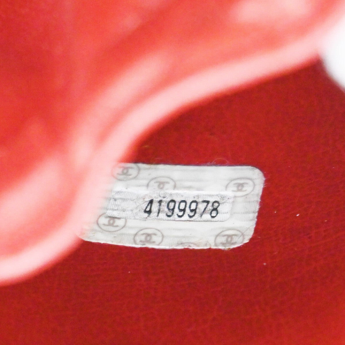 Chanel Vintage Timeless Cosmetic Case Caviar, RED, LEATHER, Handbag