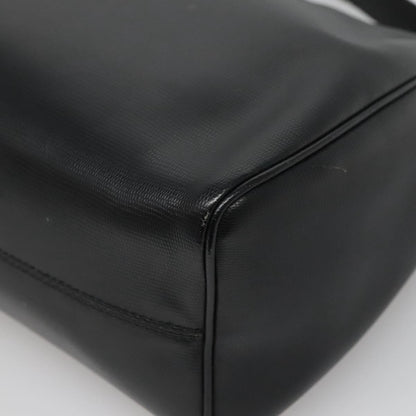 Celine Circle Logo Handbag Leather, BLACK, LEATHER, Handbag