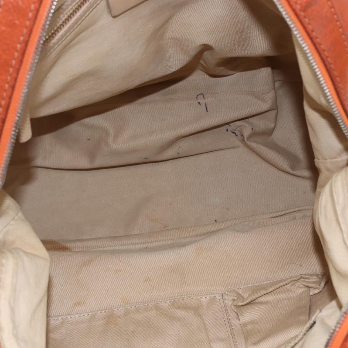 Givenchy Nightingale Satchel Leather, ORANGE, LEATHER, Handbag