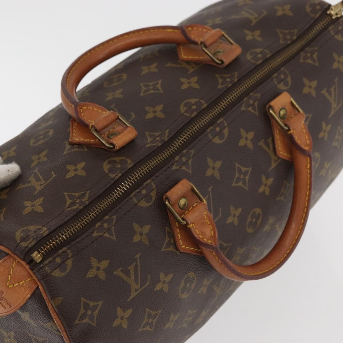 Louis Vuitton Speedy Handbag Monogram Canvas, Brown, Canvas, Handbag